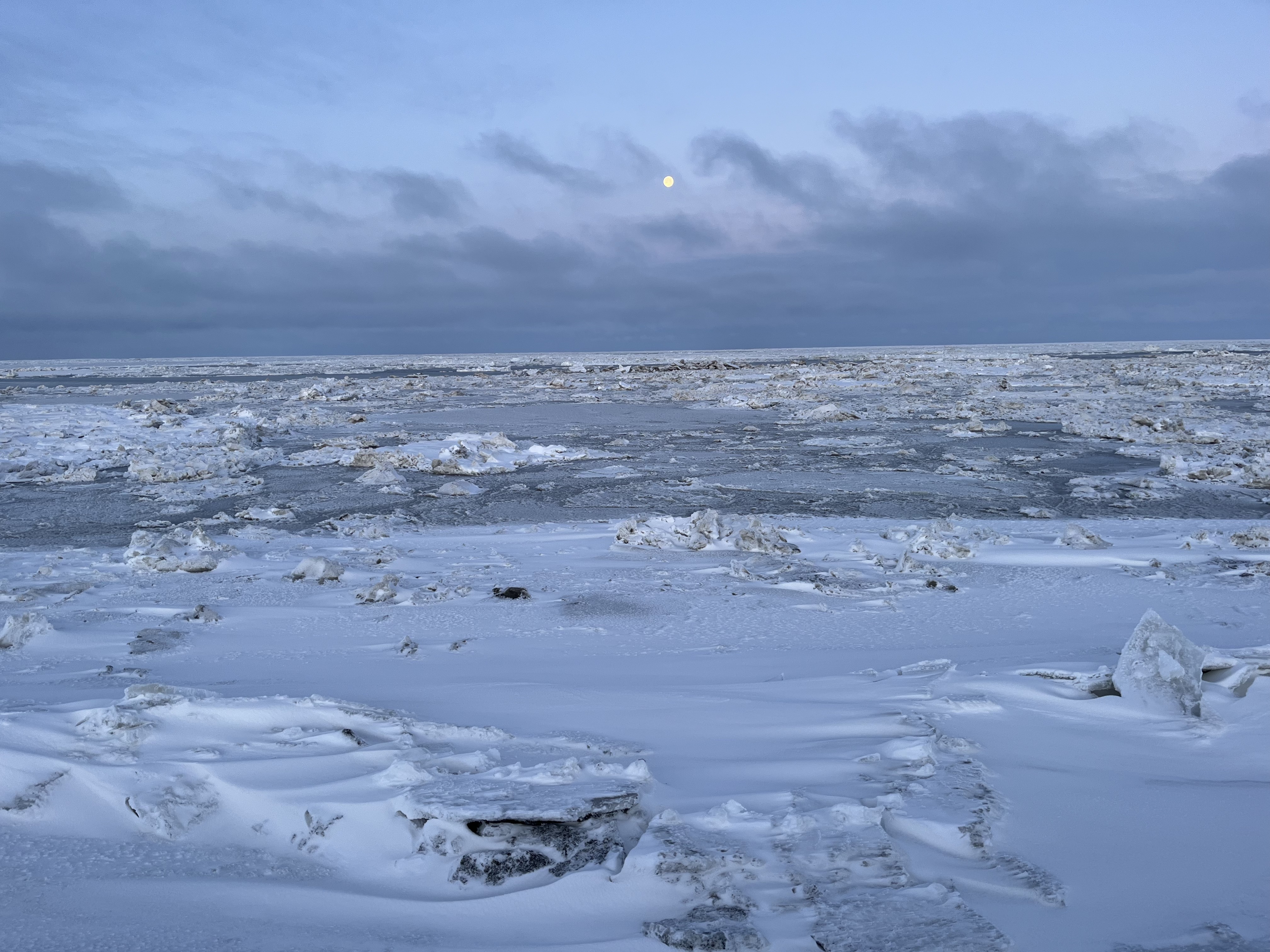 Arctic sea ice and sky at Barrow, Alaska