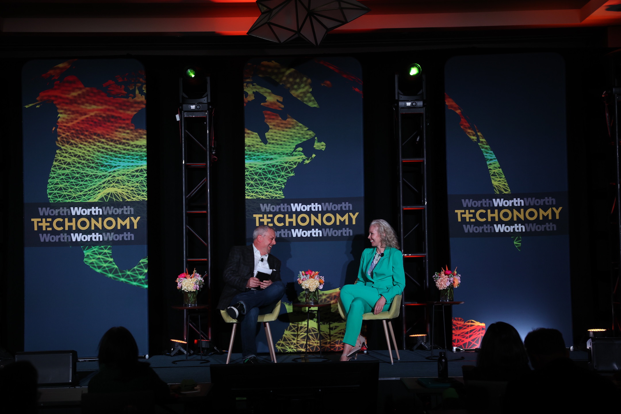 Julie Pullen in conversation at Worth magazine Techonomy event